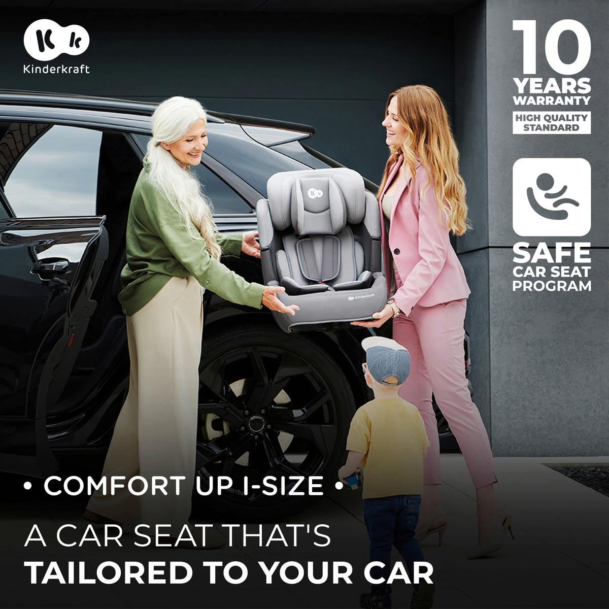 Kinderautositz Comfort Up Petrol, B/H/T: 44x84x49cm - Petrol/Schwarz, Basics, Kunststoff (44/84/49cm) - Kinderkraft