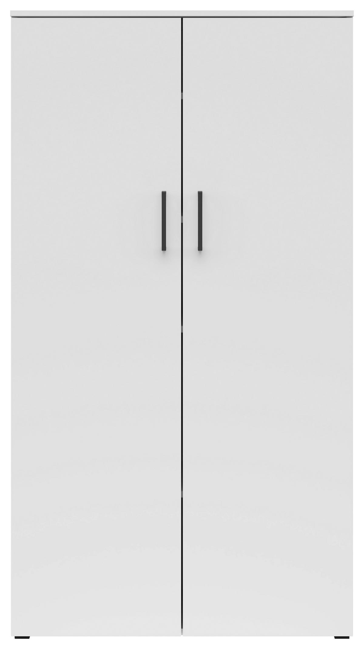 Skriňa MULTISTAURAUM - čierna/biela, Modern, kompozitné drevo/plast (80/147/40cm)