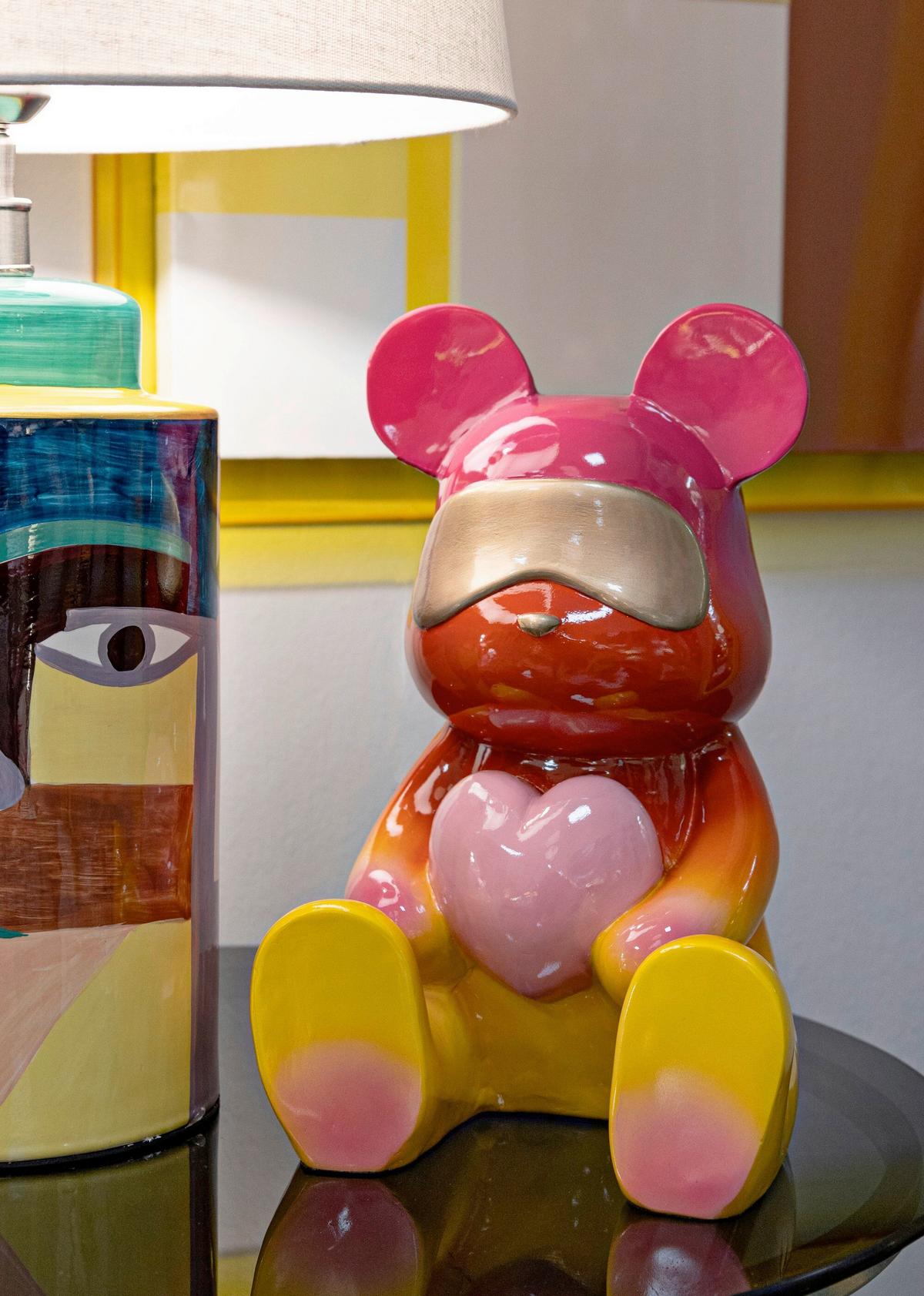 Skulptur Kunststoff, Multicolor - Basics, Kunststoff (21.5/32/20.5cm)