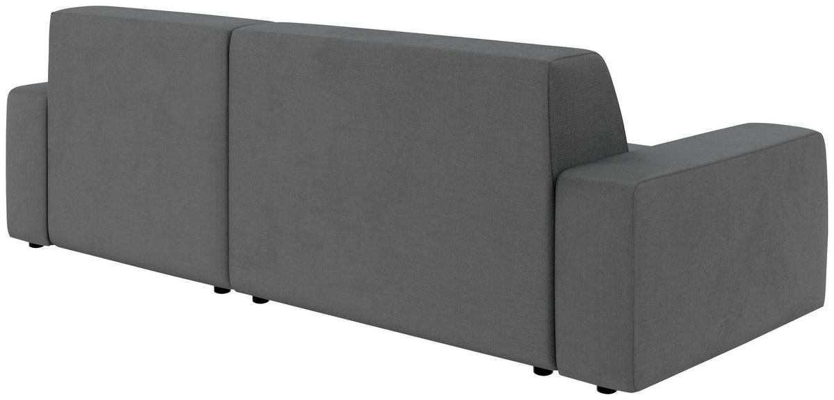 Ecksofa Wien, Anthrazit S: 246x162 cm - Anthrazit/Schwarz, MODERN, Textil (246/162cm) - Trendmanufaktur