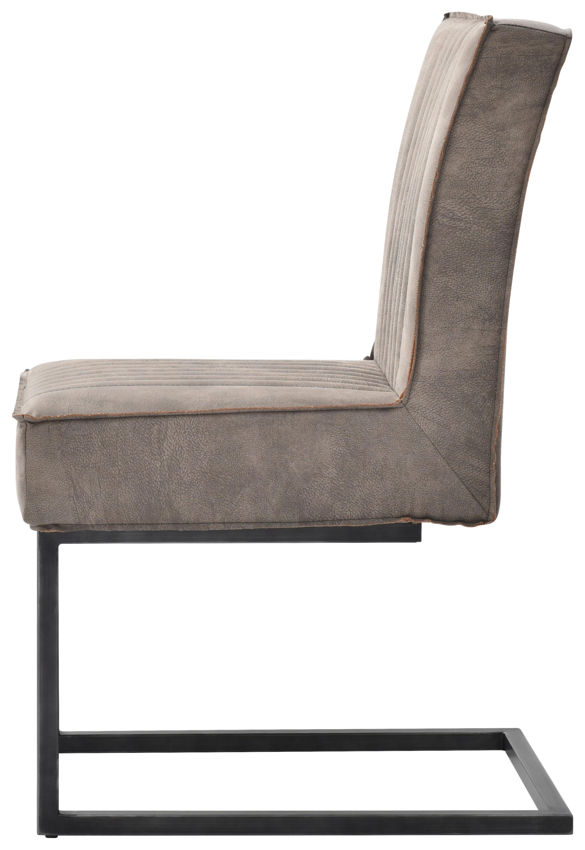 Schwinstuhl Jonna Textil Taupe, B: 47 Cm - Taupe/Schwarz, KONVENTIONELL, Textil/Metall (47/92/70cm)