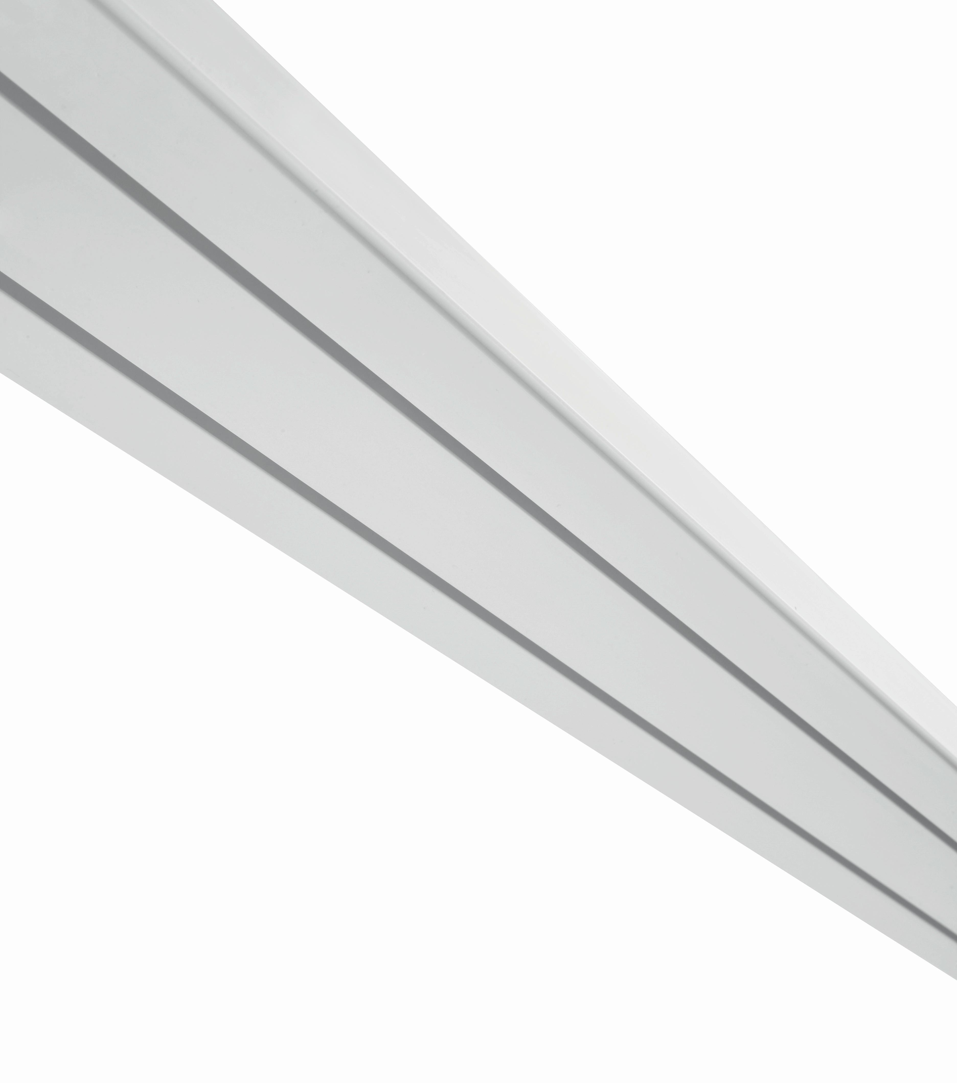 Kolejnička na závěsy Amelie, 250cm, bílá - bílá, plast (250cm) - Modern Living
