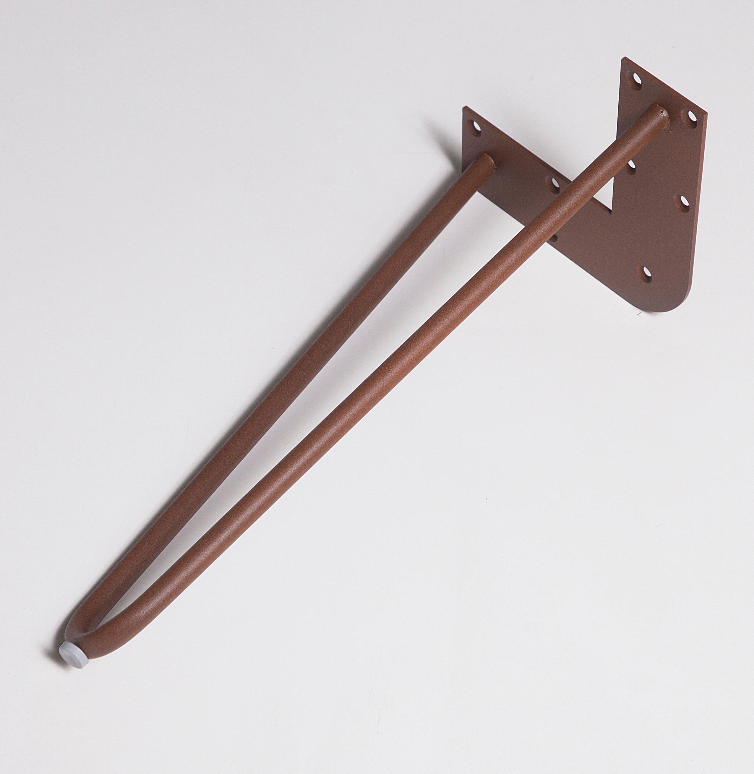 Bankgestell Stahl Rostfarben Bxh: 40x42 Cm, Hairpin - Rostfarben, Basics, Metall (40/42cm)