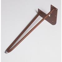 Bankgestell Stahl Rostfarben Bxh: 40x42 Cm, Hairpin - Rostfarben, Basics, Metall (40/42cm)