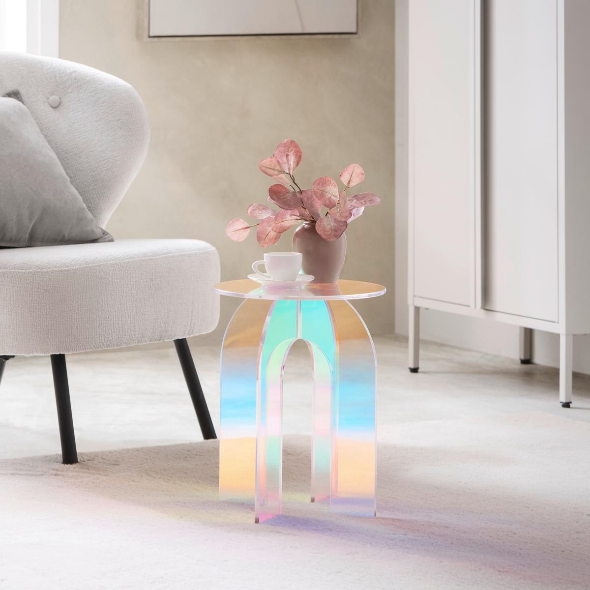 PRÍRUČNÝ STOLÍK RAINBOW -TREND- - viacfarebná, Lifestyle, plast (30/30/40cm) - Mömax