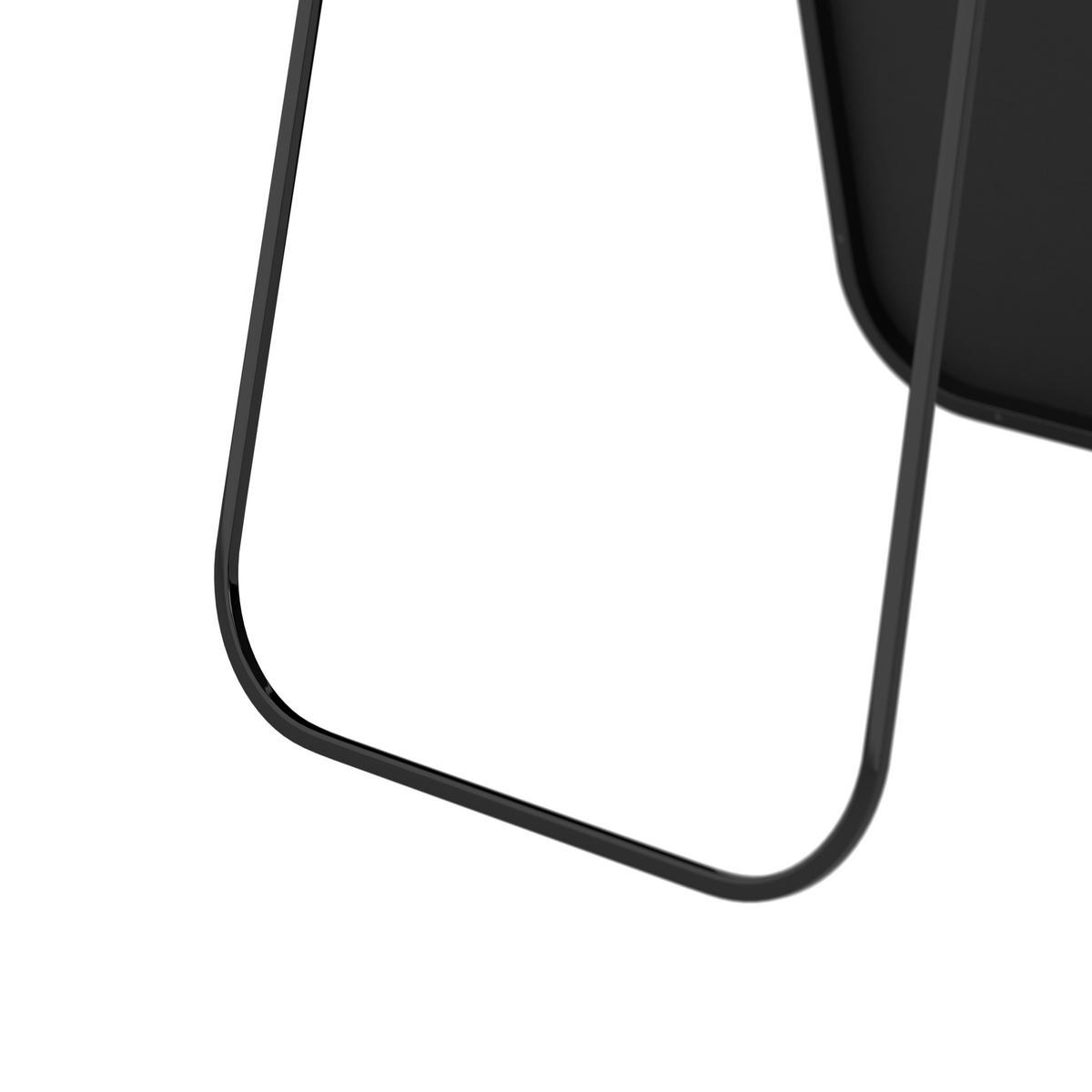 Zrkadlo LIV čierny rám - čierna, Modern, kov/sklo (41/154/68,5cm) - Bessagi Home