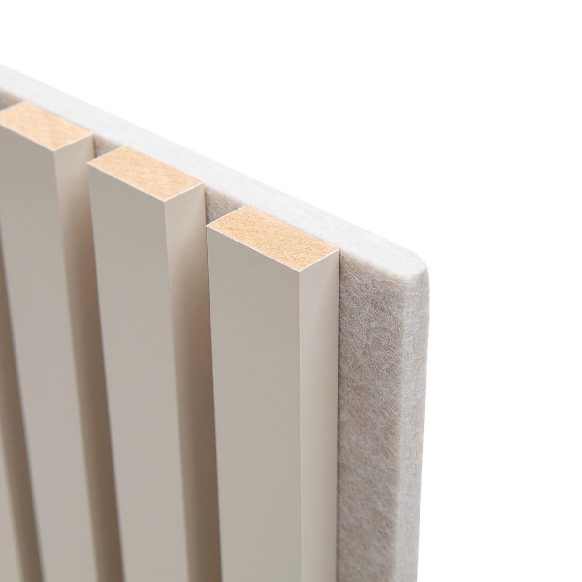 Akustický panel Grace písková 2ks/sada - piesková, Modern, kompozitné drevo/textil (60,5/120/2,2cm) - Mömax