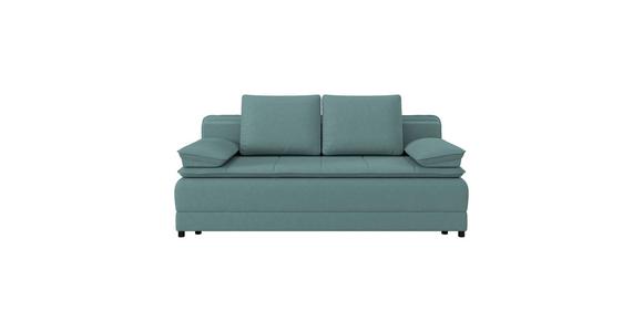 Schlafsofa Alice - Türkis/Schwarz, MODERN, Textil (202/73-92/105cm) - Luca Bessoni