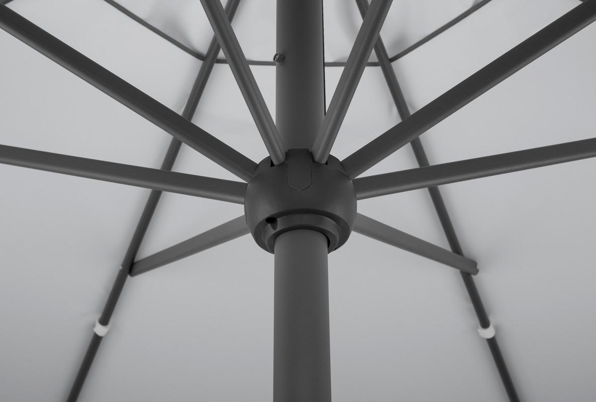 Sonnenschirme Adria Bxhxt: 350x275x350 Cm Silbergrau - Anthrazit/Silberfarben, Basics, Textil/Metall (350/275/350cm) - Schneider