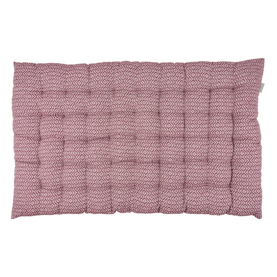 POLŠTÁŘ NA BOX DOBBY - červená, textil (60/100/7cm)