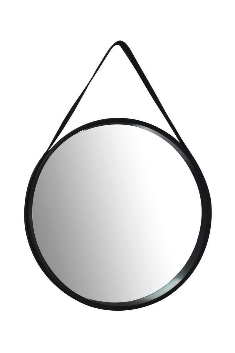 NÁSTENNÉ ZRKADLO ULTIMA - čierna, Basics, kompozitné drevo/plast (49,5/49,5/3,5-7,5cm)
