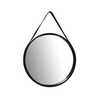 NÁSTENNÉ ZRKADLO ULTIMA - čierna, Basics, kompozitné drevo/plast (49,5/49,5/3,5-7,5cm)