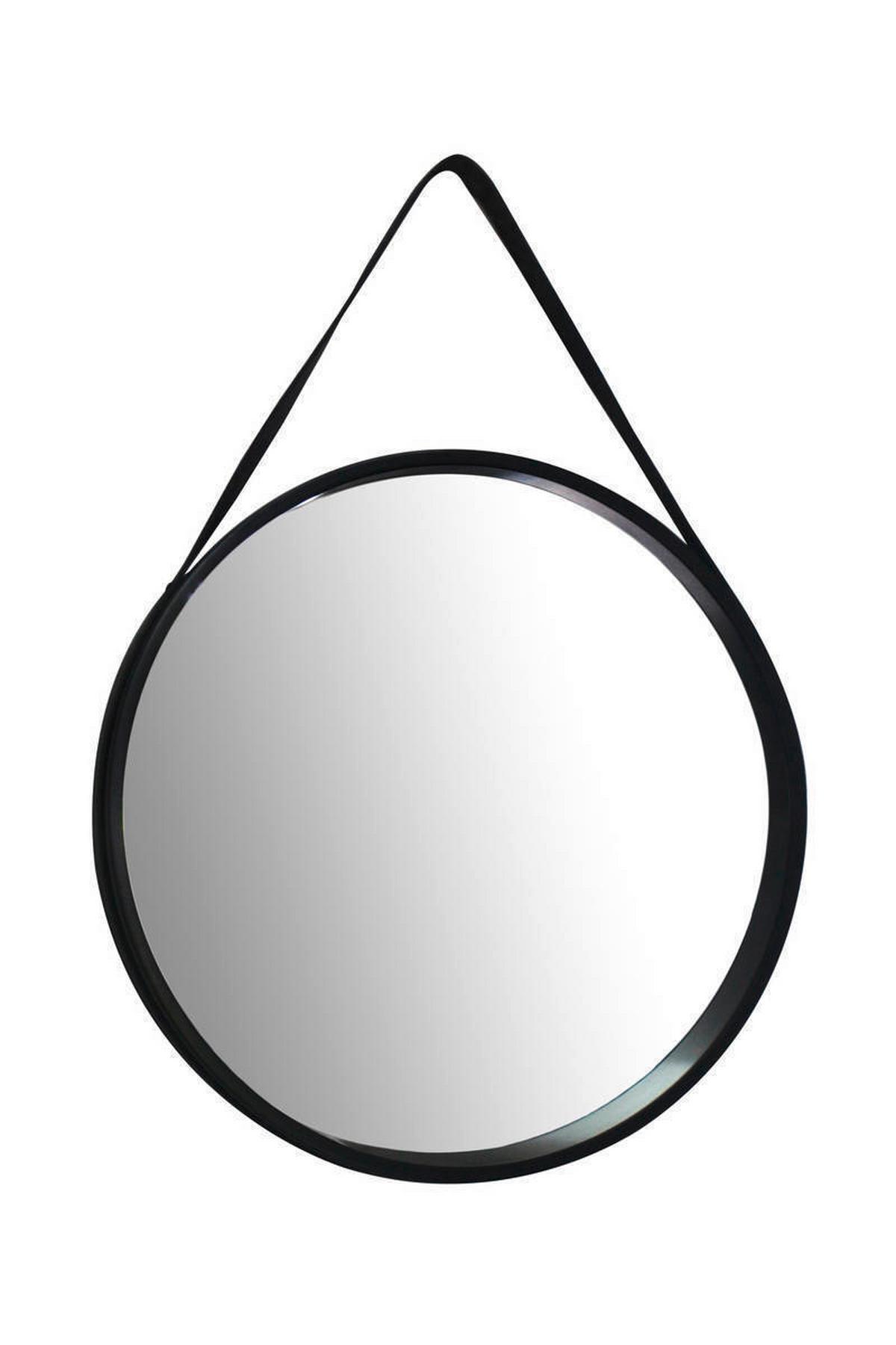 NÁSTENNÉ ZRKADLO ULTIMA - čierna, Basics, kompozitné drevo/plast (49,5/49,5/3,5-7,5cm)