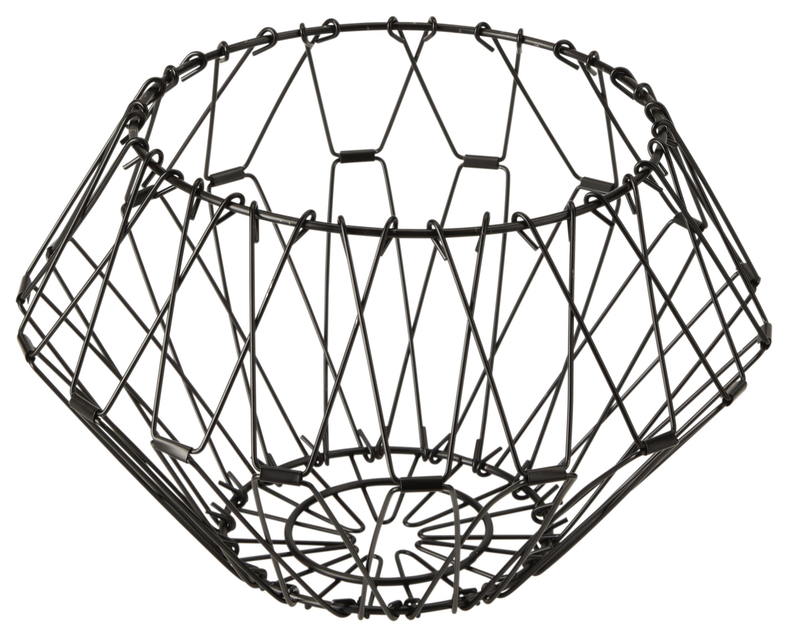 Koš Vandula, Ø: 18cm - černá, Basics, kov (18/17cm) - Modern Living