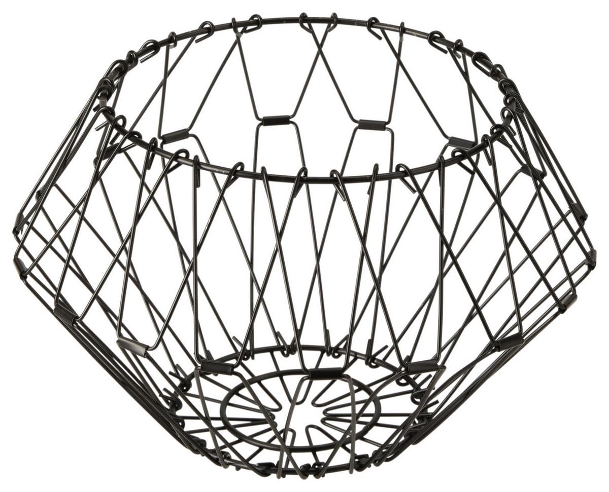 Koš Vandula, Ø: 18cm - černá, Basics, kov (18/17cm) - Modern Living