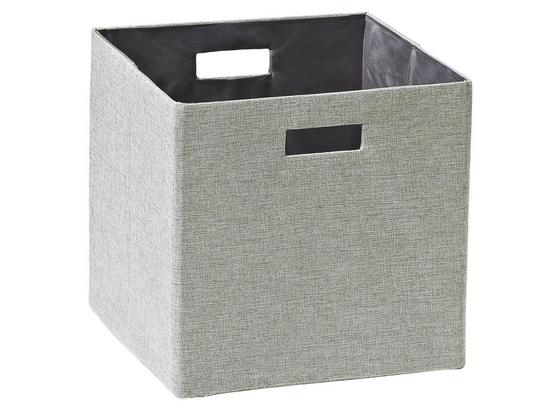 Skladací Box Bobby - strieborná, Moderný, plast/papier (33/33/32cm) - Mömax modern living Skladací Box Bobby - strieborná, Moderný, plast/papier (33/33/32cm) - Mömax modern living