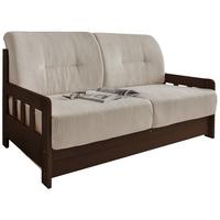 Schlafsofa Camino Nussbaumfarben/beige B: 154 Cm - Beige/Nussbaumfarben, MODERN, Holz/Textil (154/88/90cm) - Livetastic