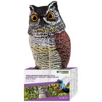 Vogelabwehr Eule Farbig Wetterfest mit Wackelkopf - Basics (15/40cm)