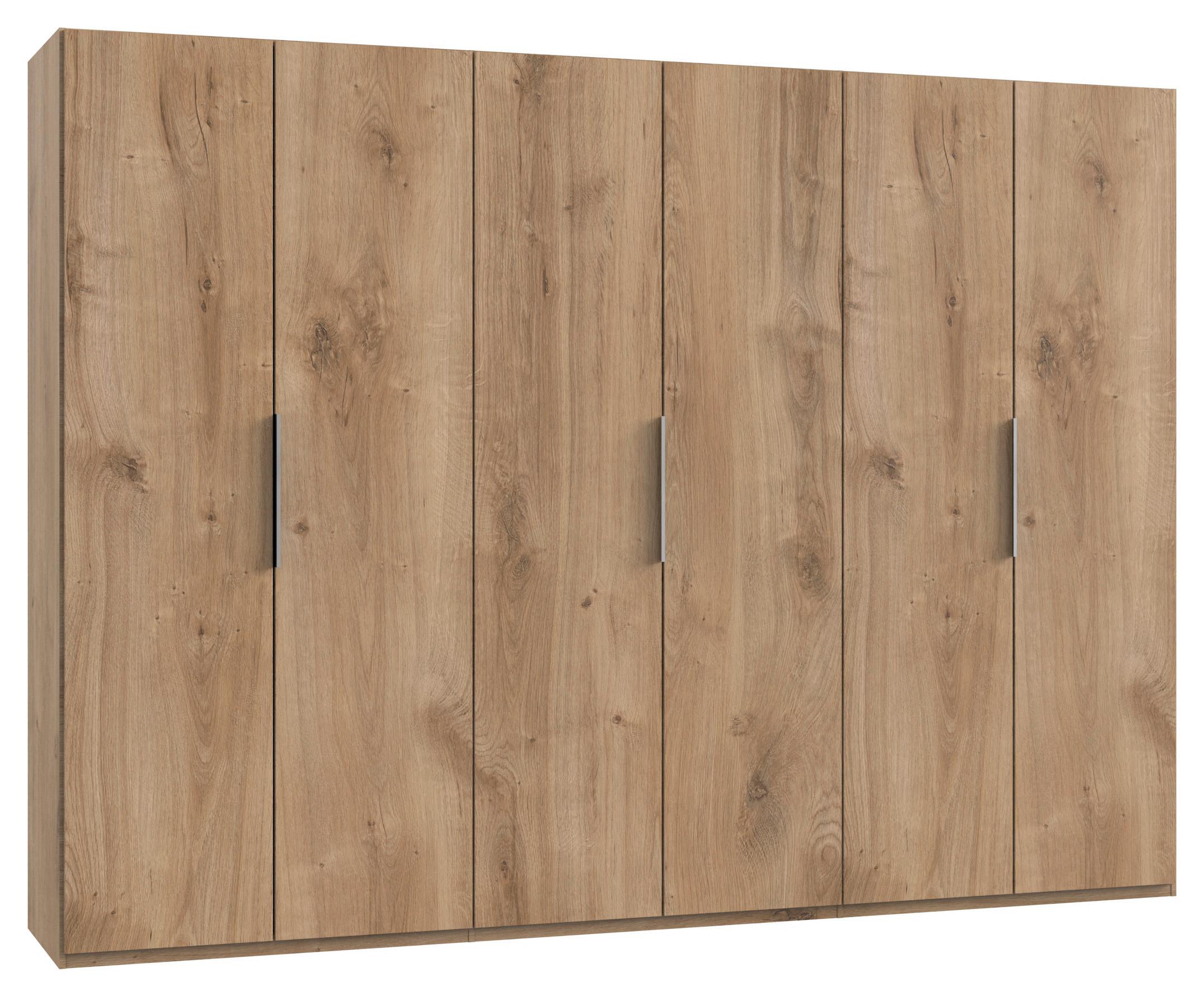 Drehtürenschrank B: 300 cm Level, Eiche Dekor - Eichefarben, MODERN, Holzwerkstoff (300/216/58cm) - MID.YOU