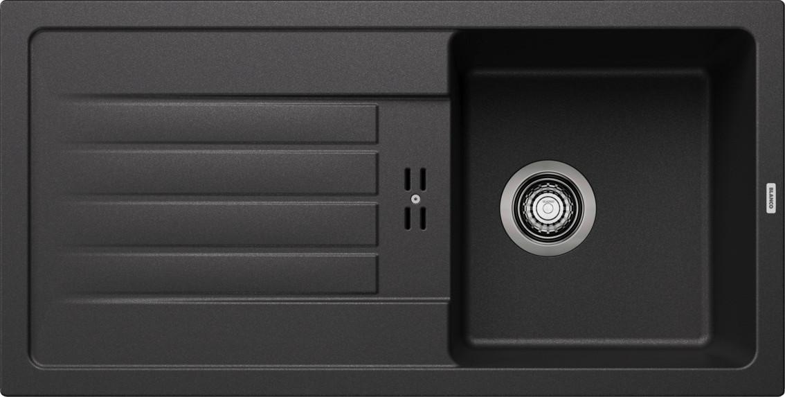 SPÜLE FAVUM 45 S - Schwarz, Basics (86/43,5cm) - Blanco