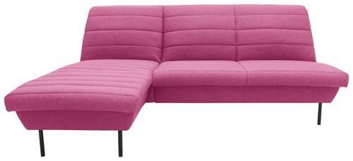 Ecksofa Looks Ix Rosa - Schwarz/Rosa, Design, Textil (168/214cm) - LOOKS by W.Joop