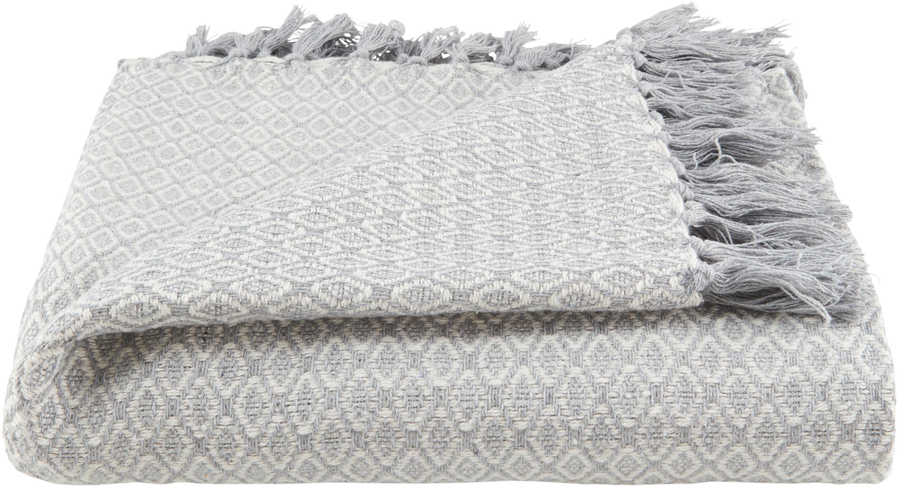 Tagesdecke Ines 140/210 cm Silber, Baumwolle - Silberfarben, ROMANTIK / LANDHAUS, Textil (140/210cm) - James Wood