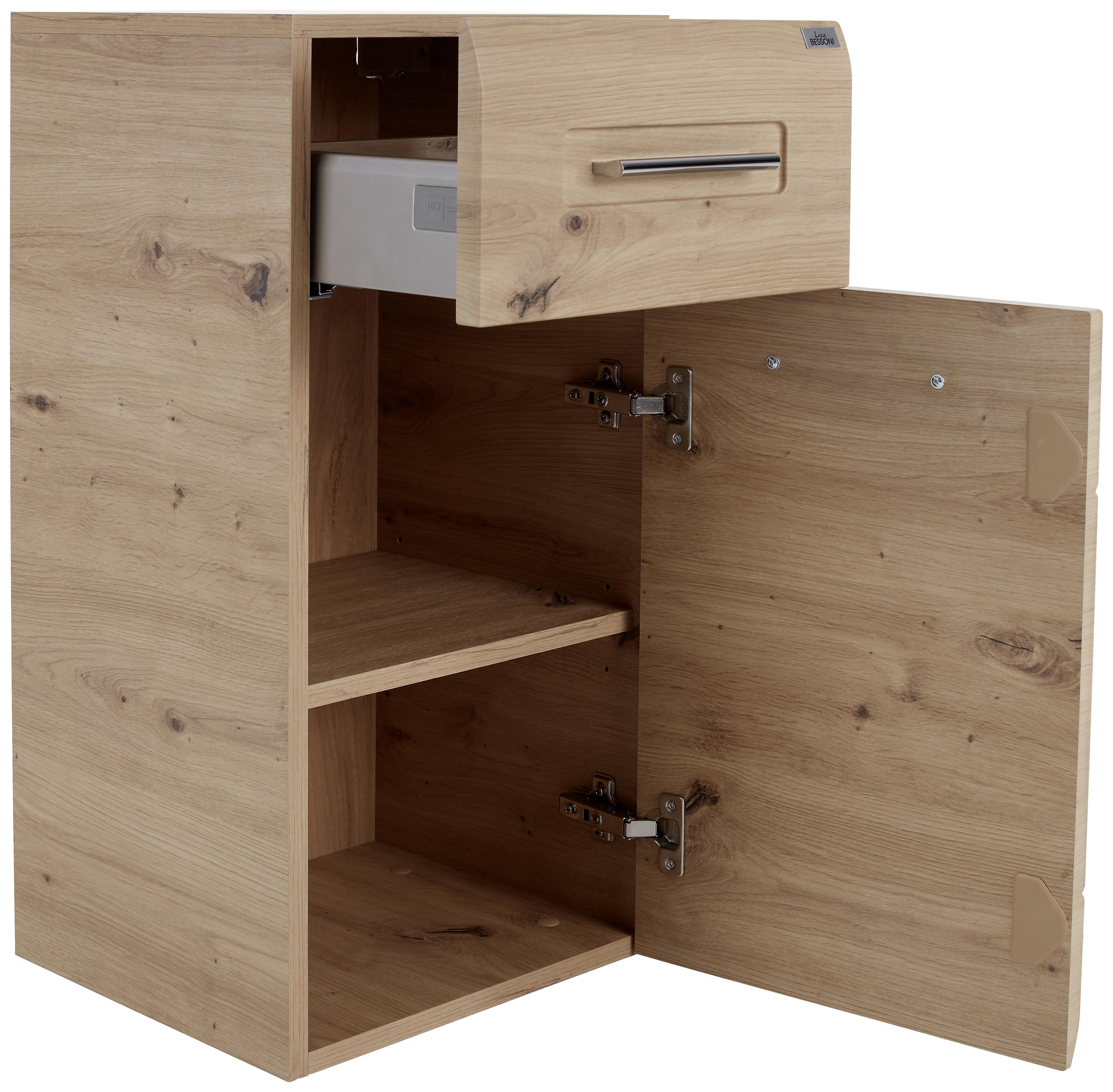 Unterschrank Mit Soft-Close Avensis B: 35 cm, Eiche Dekor - Eichefarben, MODERN, Holzwerkstoff (35/72/33cm) - Luca Bessoni