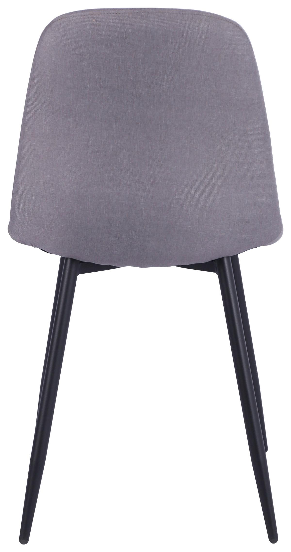 Négylábú Szék Mona - fekete/szürke, Modern, textil/fa (44/87/56cm)