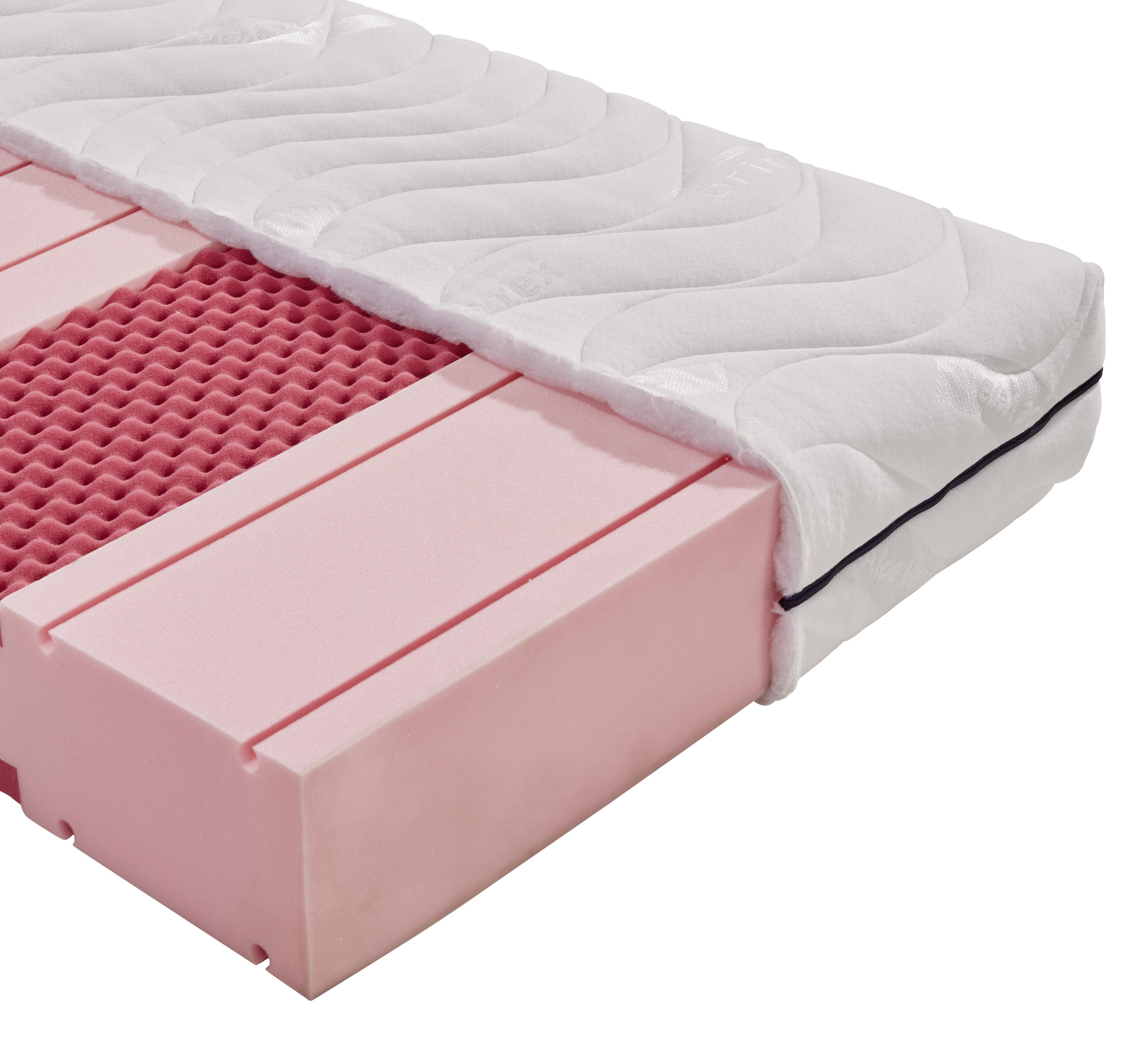 Komfortschaummatratze Comfort 90x200 cm H2 H: 20 cm - Weiß, MODERN, Textil (90/200cm) - Primatex