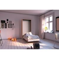 Schrankbett Mit Lattenrost 90x200 Juist Weiß/eiche - Eichefarben/Weiß, KONVENTIONELL, Holz/Holzwerkstoff (90/200cm) - MID.YOU