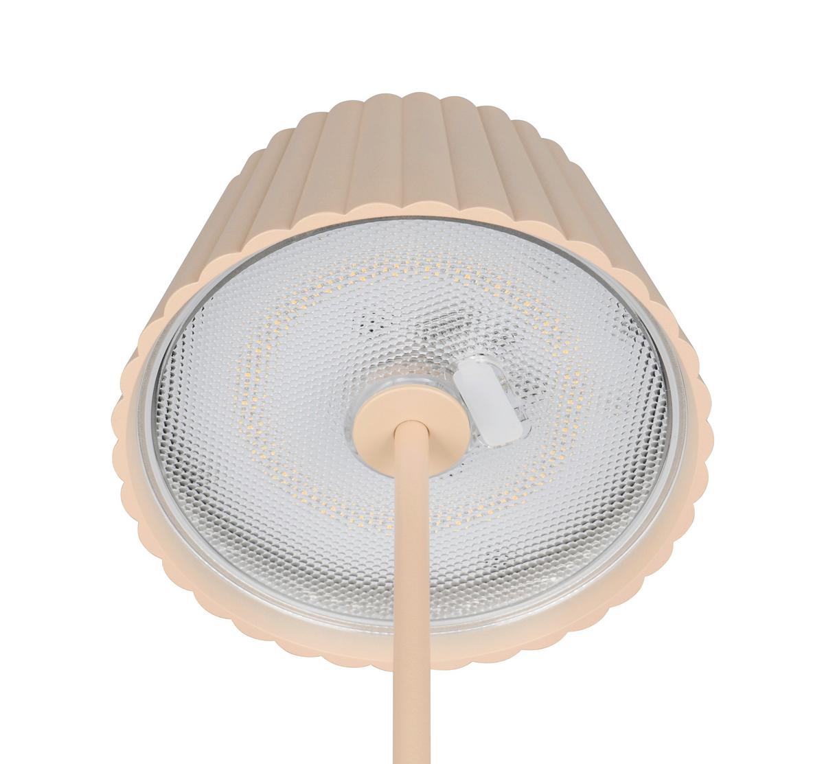 LED-Stehleuchte Suarez Sandfarben D: 13,5 cm - Sandfarben, Design, Metall (13,5/123cm)