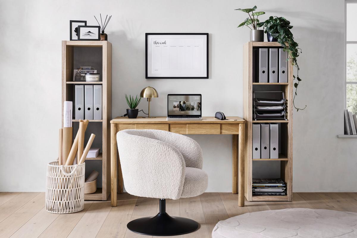PÍSACÍ STÔL LUND - farba duba, Modern, drevo (120/60/76cm) - Mömax
