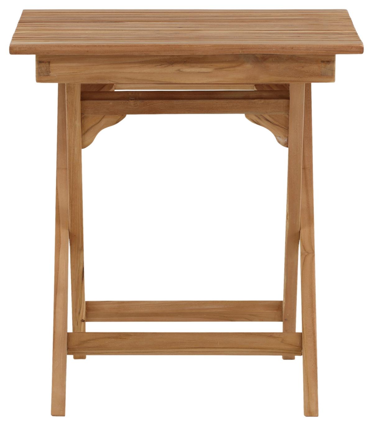 Gartentisch Klappbar Ghana Teakholz L 70 Cm - Teakfarben, KONVENTIONELL, Holz (70/70/75cm) - Gardenson