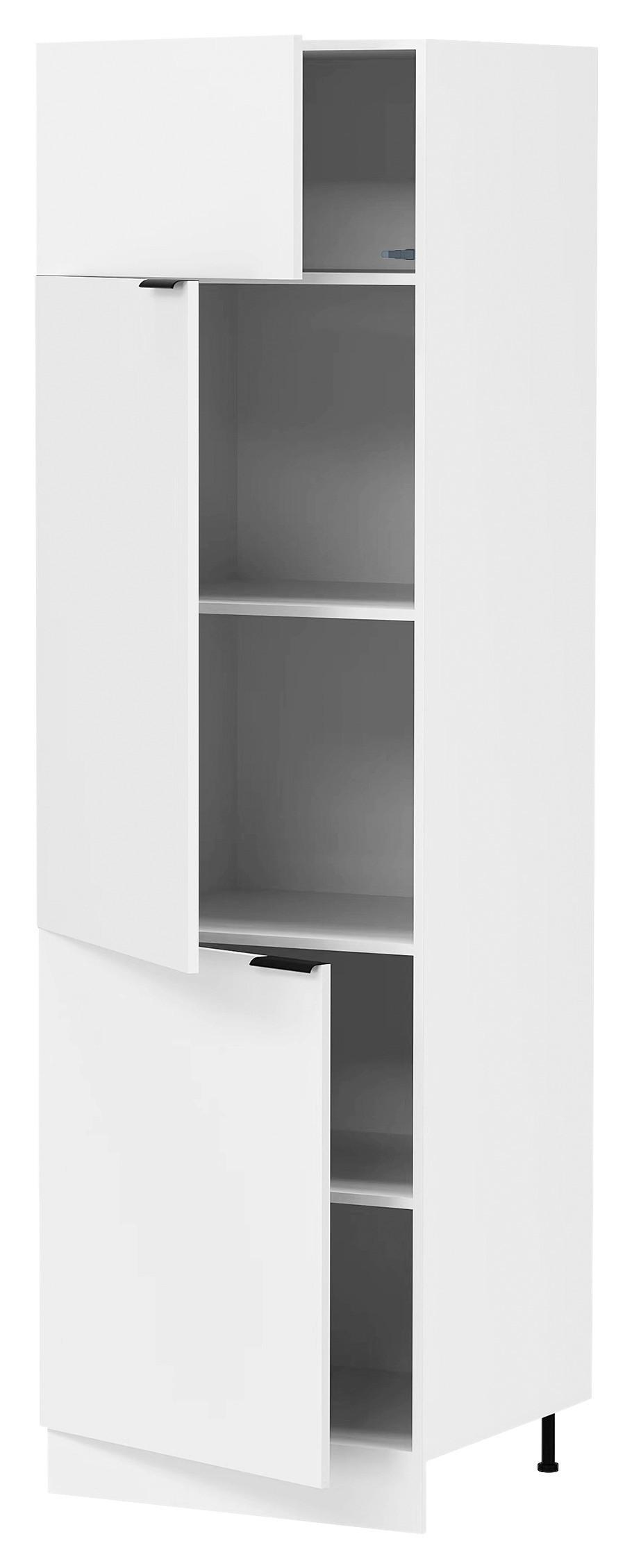 Geschirrschrank Fasola Weiß B: 60 cm - Weiß, Trend, Holzwerkstoff/Kunststoff (60/207/57cm) - MID.YOU