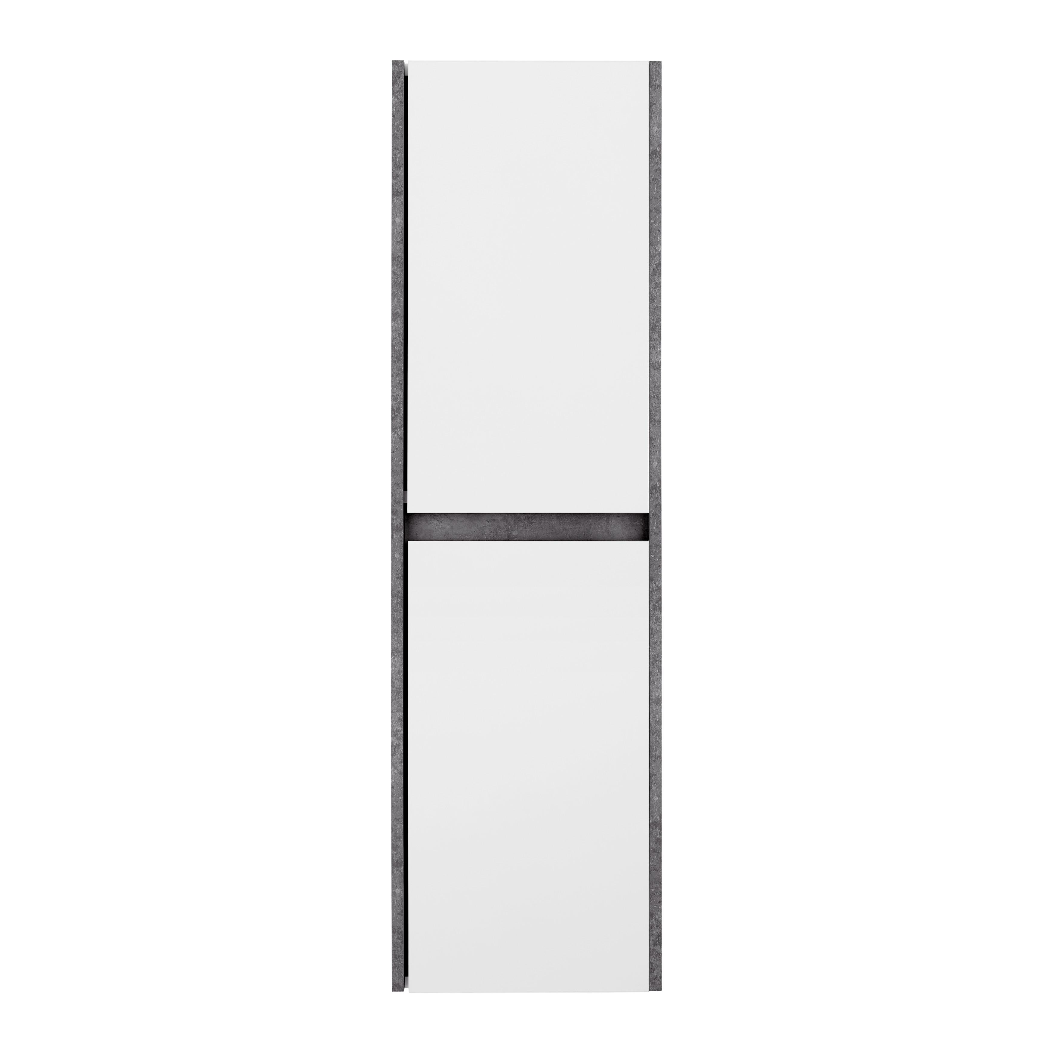 Závesná Skrinka Aydos Šírka 43cm - sivá/biela, Moderný, drevo (43/143/45cm)