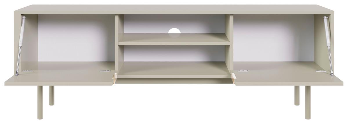 TV komoda AVIV kašmír - zlatá/kašmírová, Design, kov/kompozitné drevo (154/53,5/39cm) - Xora