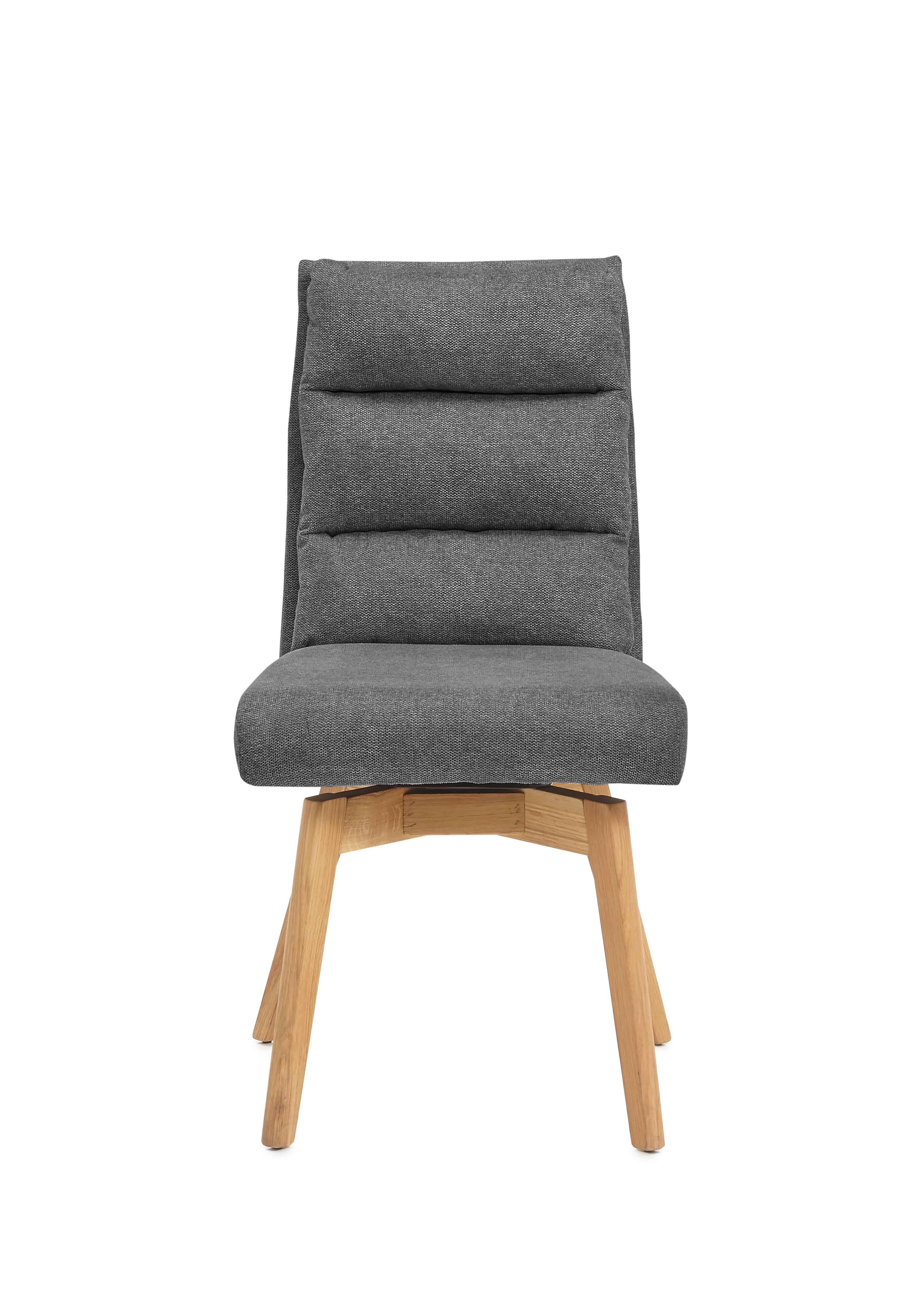 Stuhl Kampala Anthrazit - Eichefarben/Anthrazit, Basics, Holz/Kunststoff (49/93/67cm)