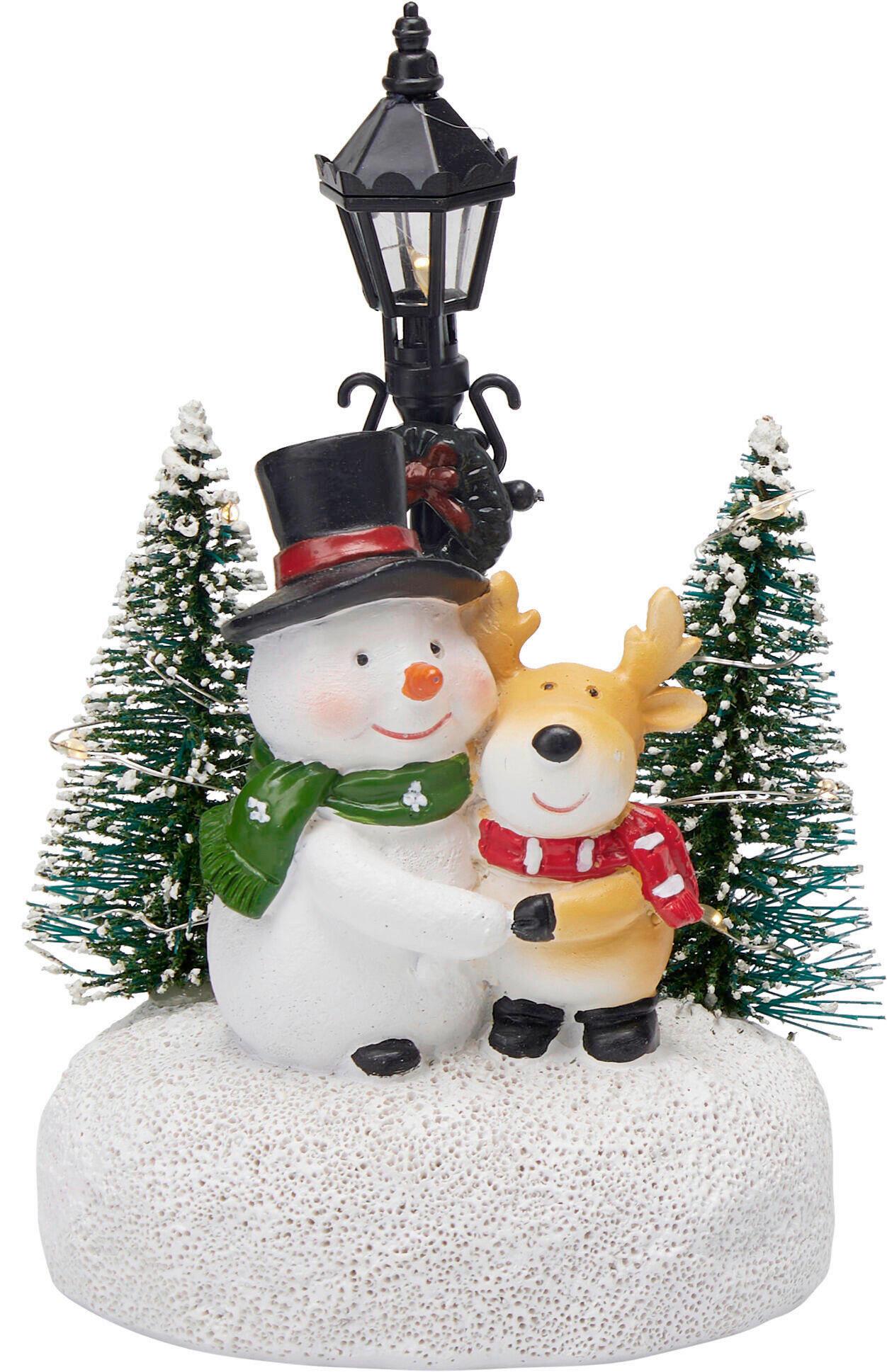 LED-WEIHNACHTSFIGUR versch. Designs, inkl. LED - Multicolor, KONVENTIONELL, Stein (11.2/8.3/15cm)