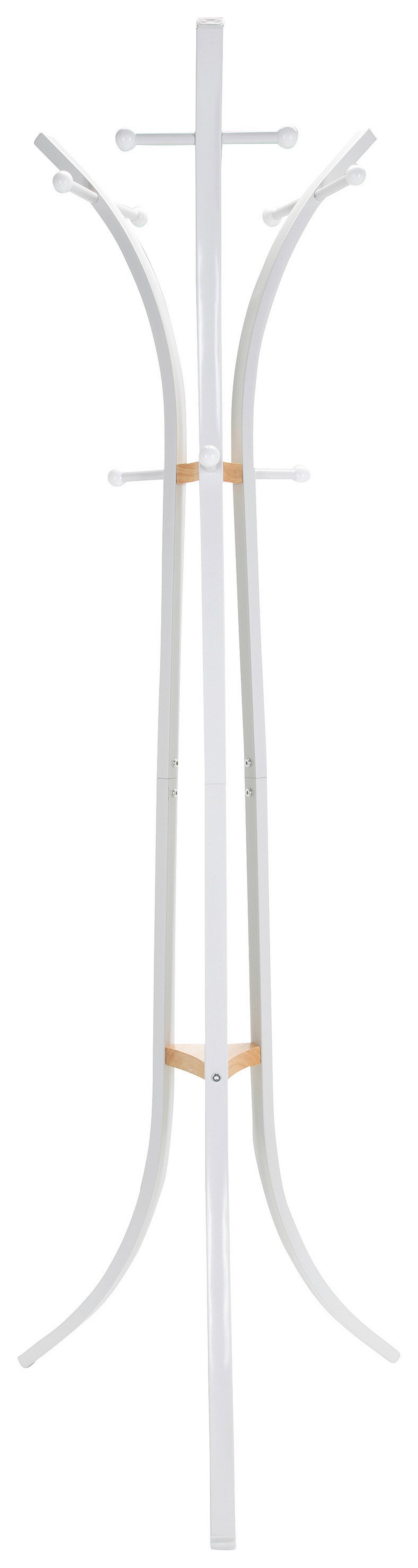 Kleiderständer Space Iii Weiß Stahl H: 176 Cm - Weiß, MODERN, Metall (58/176/58cm) - MID.YOU