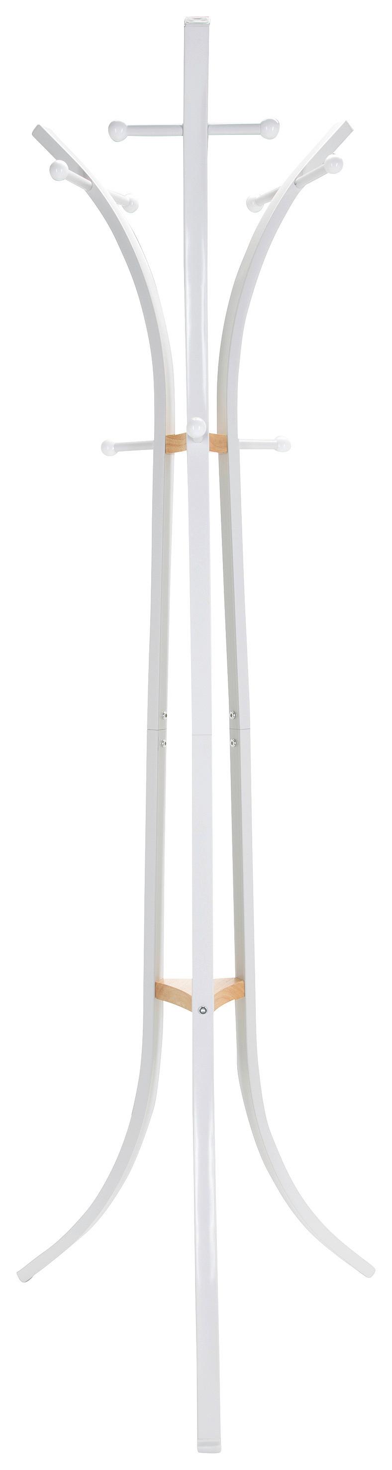 Kleiderständer Space Iii Weiß Stahl H: 176 Cm