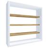 Küchenablage Esaldi Weiß, Honigeiche Dekor B:40cm - Honigeiche/Weiß, Basics, Holzwerkstoff (40/40/10cm) - MID.YOU