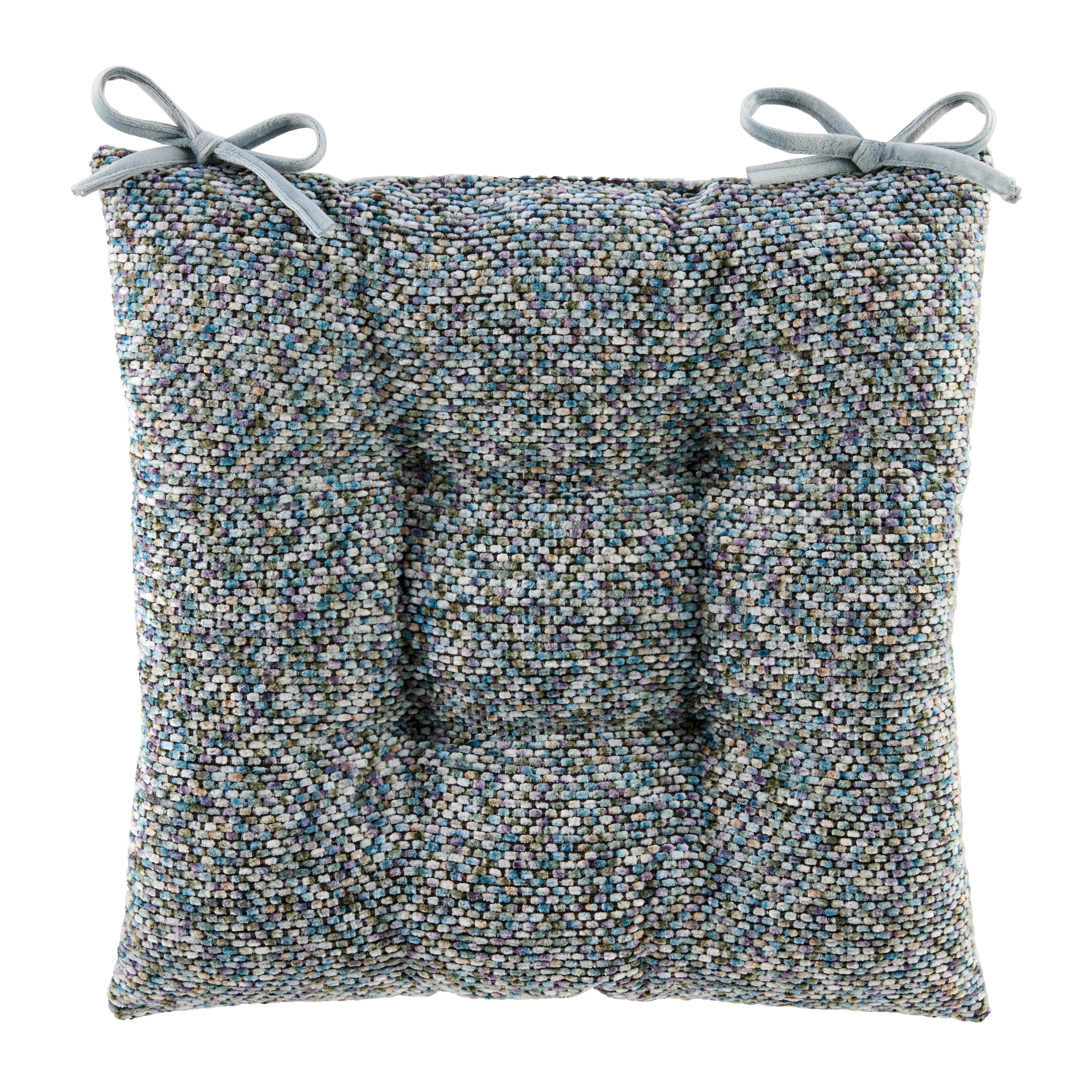 Sitzkissen Alena - Anthrazit, MODERN, Textil (40/40/4cm) - Luca Bessoni