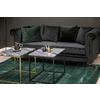Chesterfield-Sofa Velvet - Schwarz, Design, Textil (217/80/88cm) - Livetastic