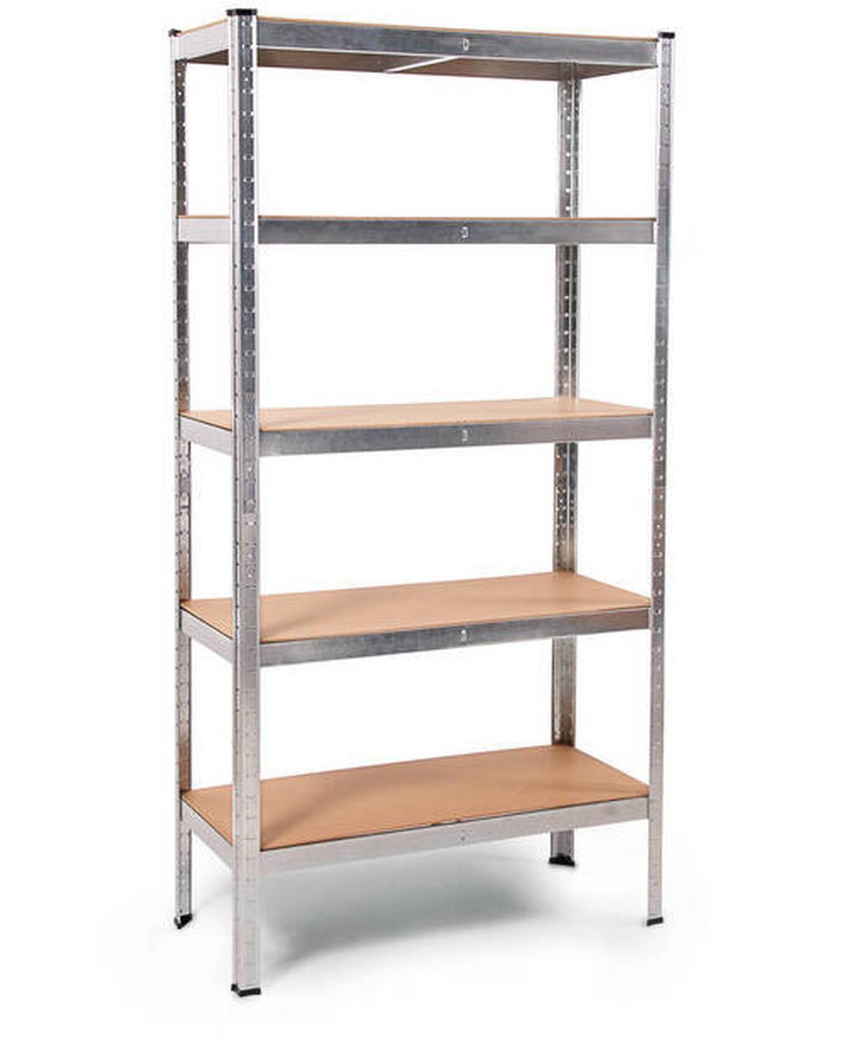 Regalsystem Silberfarben B: 90 cm höhenverstellbar - Silberfarben, Basics, Metall (90/180/40cm)