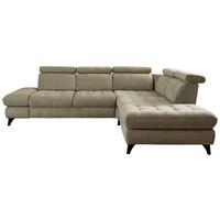 Rohová sedačka CAROLINA XC, pravá, sv. zelená, s funkciami - čierna/svetlozelená, Modern, kov/kompozitné drevo (288/250cm)