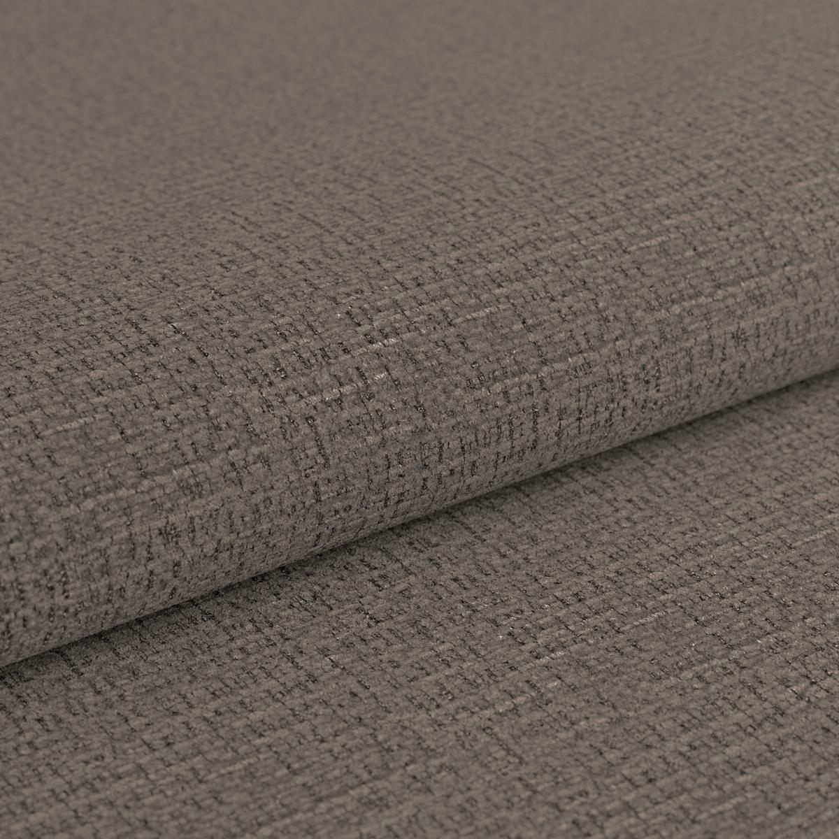 Wohnlandschaft Multi mit Schlaffunktion dunkelbraun - Chromfarben/Dunkelgrau, MODERN, Textil (184/345/228cm) - Luca Bessoni