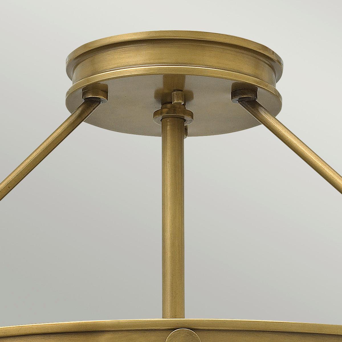 Mennyezeti Lámpa Hk-Collier-Sf-M - sárgarézszínű, Konventionell, üveg/fém (55.9/29.3cm) - Elstead Lighting