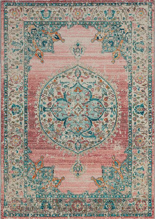 Outdoorteppich Salsa Outdoor 20053 - Graublau/Altrosa, KONVENTIONELL, Textil (80/150cm)