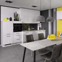 Einbauküche Ip1200 Frei Planbar Modernes Desgin - Weiß, MODERN, Holzwerkstoff - Impuls