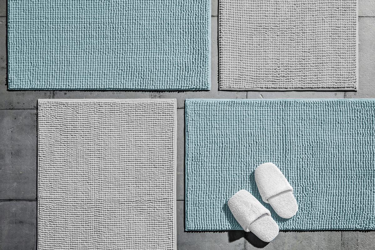 WC PREDLOŽKA Nelly, 50/50cm, svetlomodrá - svetlomodrá, textil (50/50cm) - Modern Living